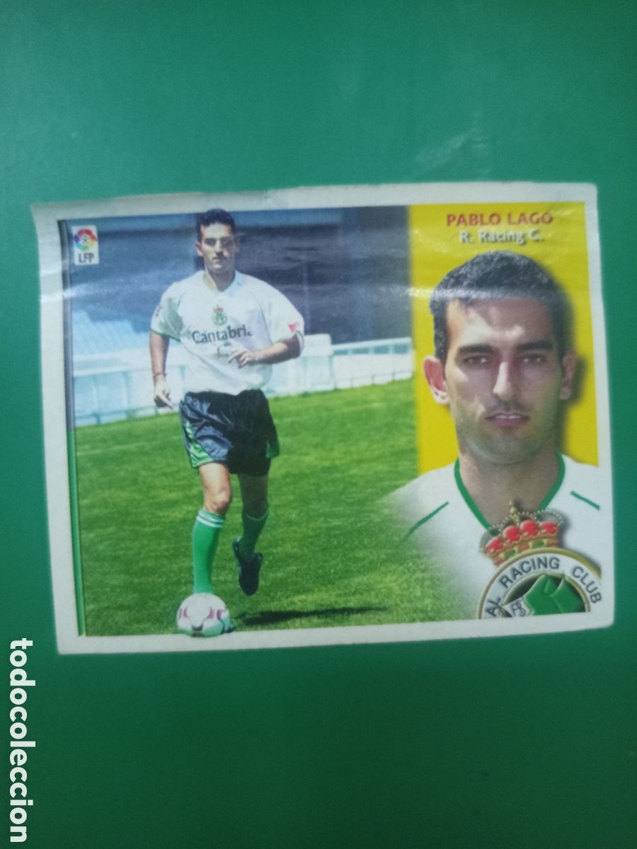 Cromos de f&uacute;tbol: ❇️ CROMO ⚽ PABLO LAGO RACING DE SANTANDER COLOCA 02 03 2002 2003 ESTE PANINI DESPEGADO VENTANILLA ❇️