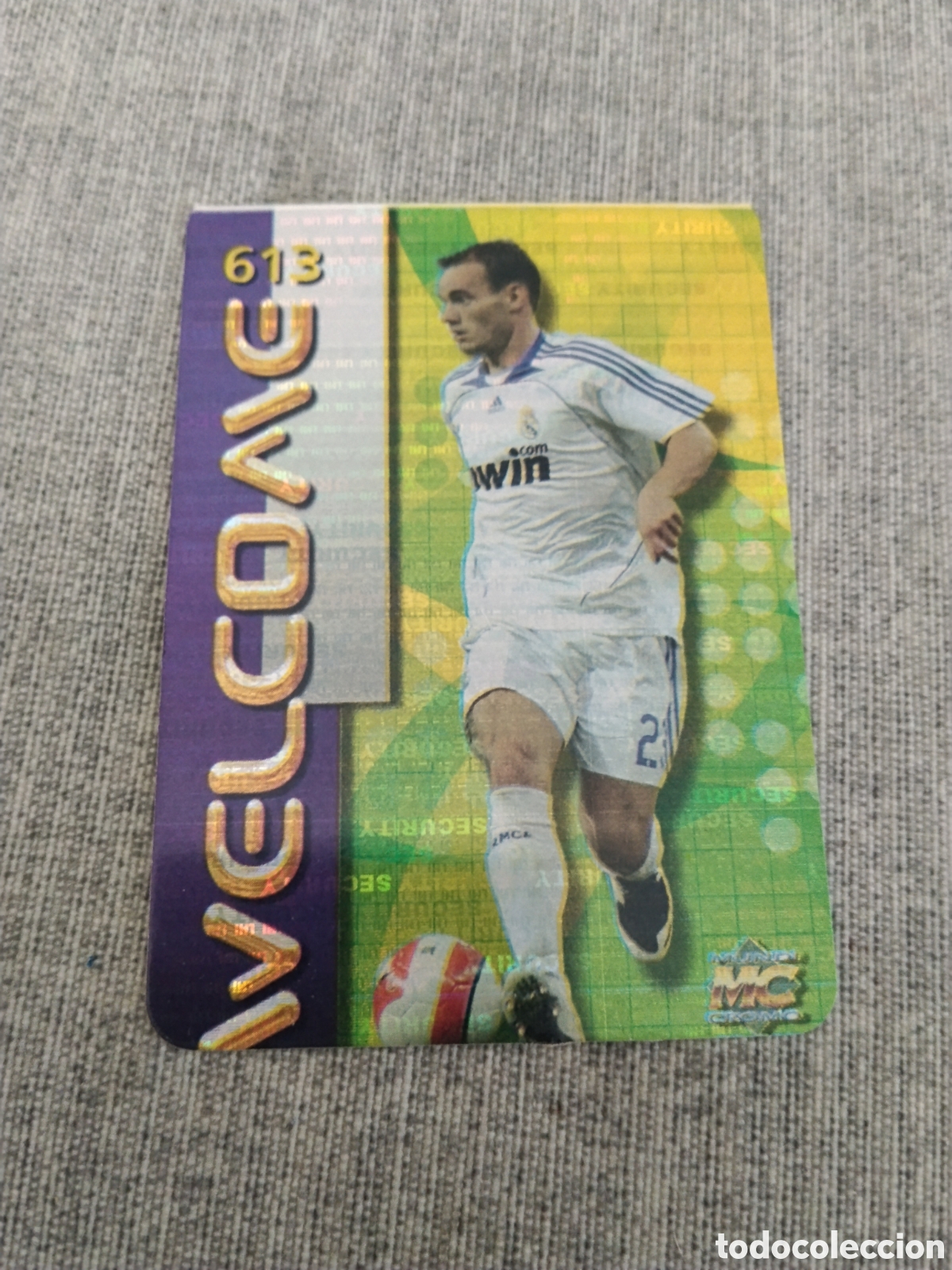 Cromos de f&uacute;tbol: MUNDICROMO 2008 - WELCOME 613 SNEIJDER / REAL MADRID CF - SECURITY HORIZONTAL INVERTIDO