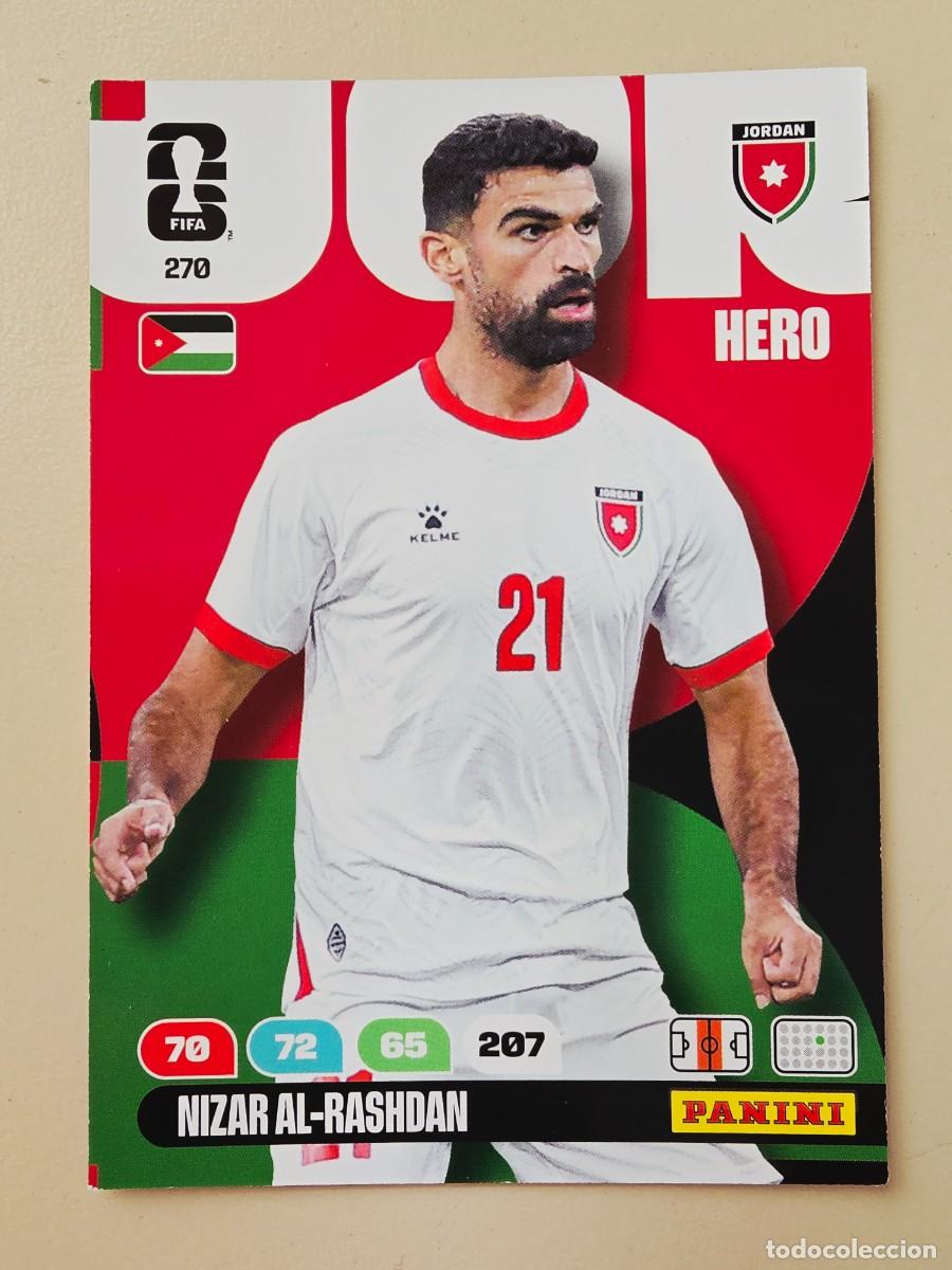 Cromos de f&uacute;tbol: 270 Nizar Al-Rashdan, Hero, Jordania, Adrenalyn XL Fifa World Cup 2026 Mundial 26