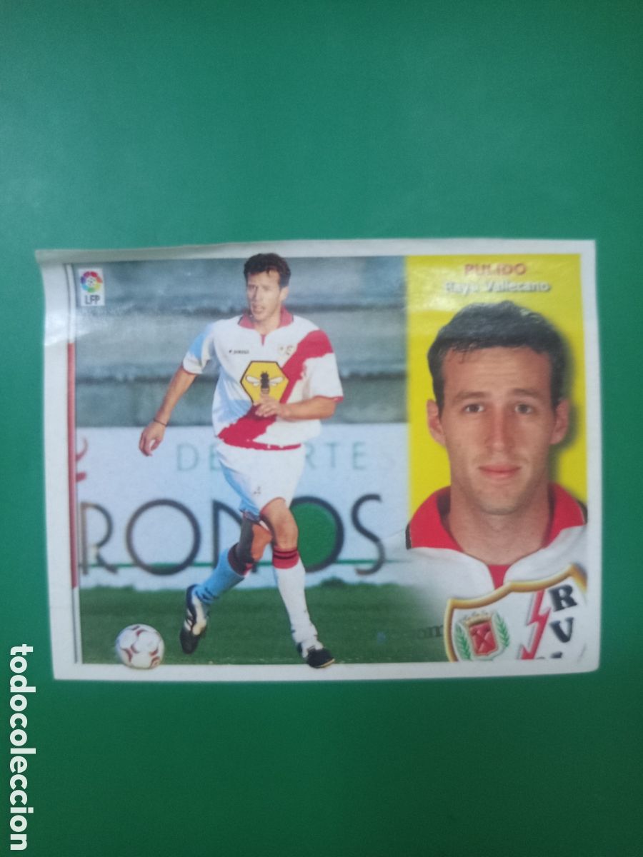 Cromos de f&uacute;tbol: ❇️ CROMO ⚽ PULIDO RAYO VALLECANO COLOCA 02 03 2002 2003 LFP ESTE PANINI DESPEGADO EN VENTANILLA ❇️