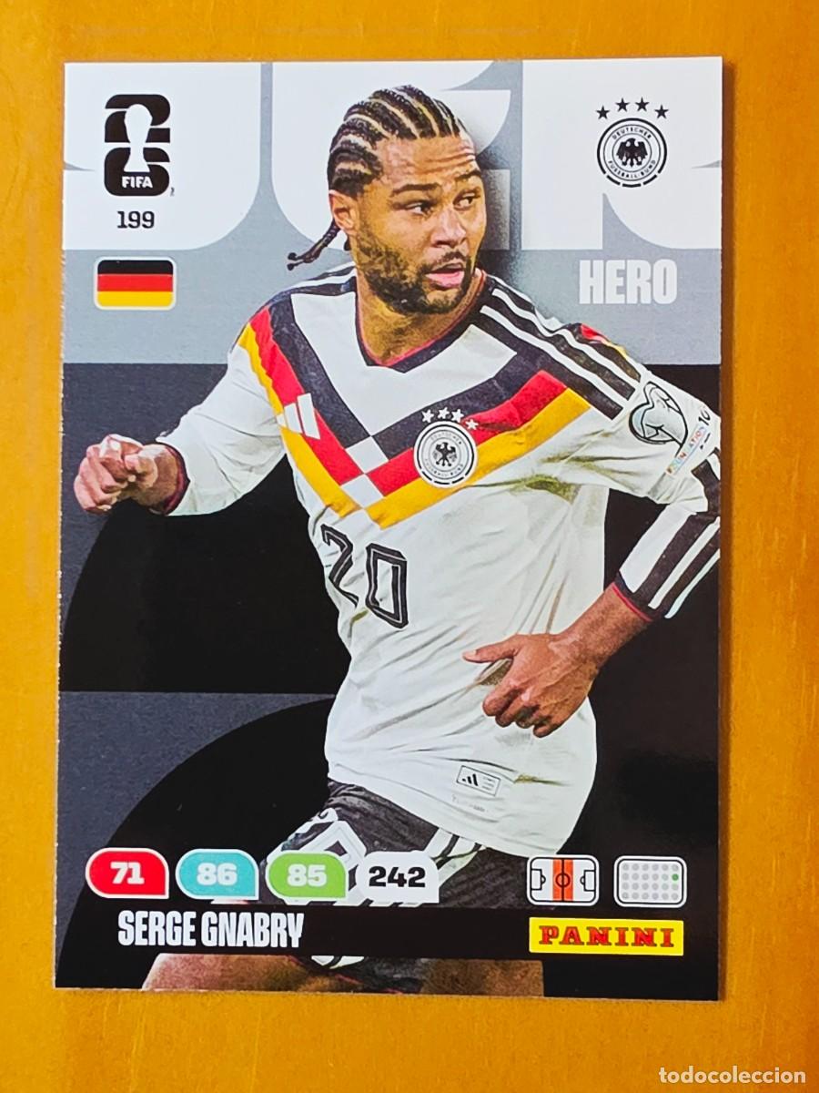 Cromos de f&uacute;tbol: 199 Serge Gnabry, Hero, Alemania, Adrenalyn XL Fifa World Cup 2026 Mundial 26
