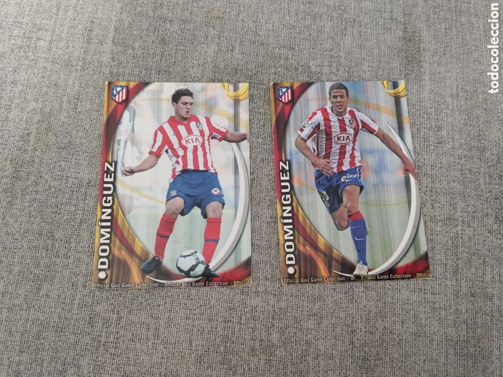Cromos de f&uacute;tbol: MUNDICROMO 2011 - 277 DOMINGUEZ - AT. MADRID ( ERROR Y CORREGIDO )