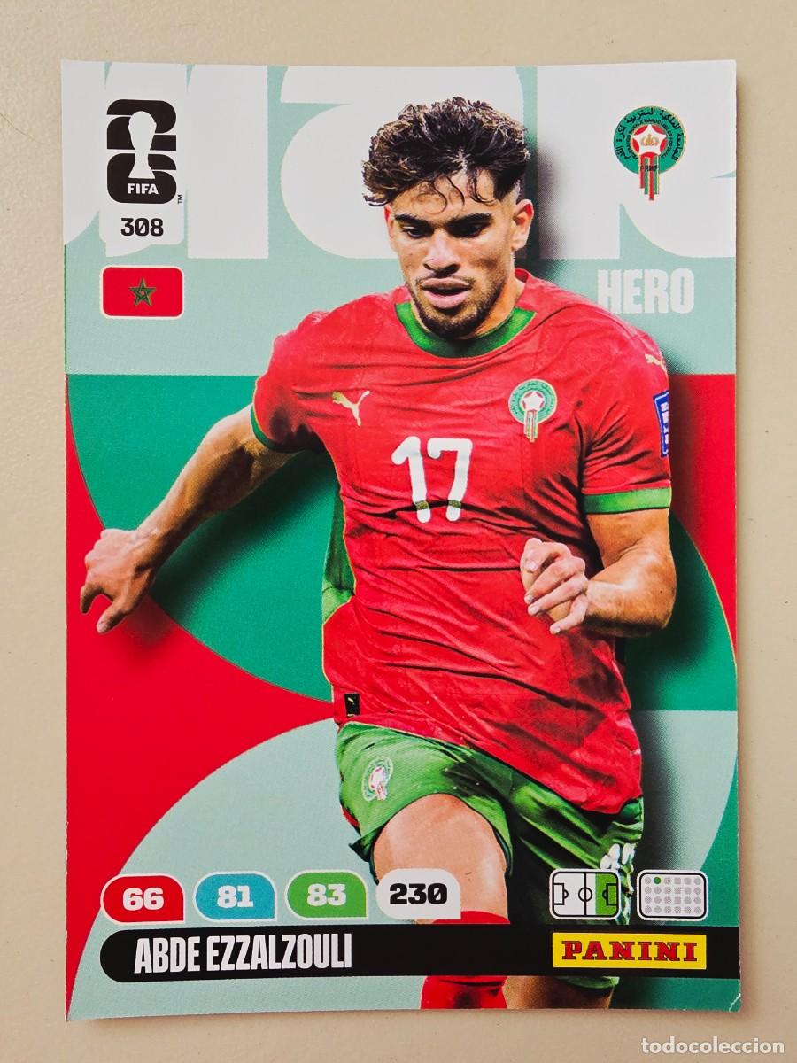 Cromos de f&uacute;tbol: 308 Abde Ezzalouli, Hero, Marruecos, Adrenalyn XL Fifa World Cup 2026 Mundial 26