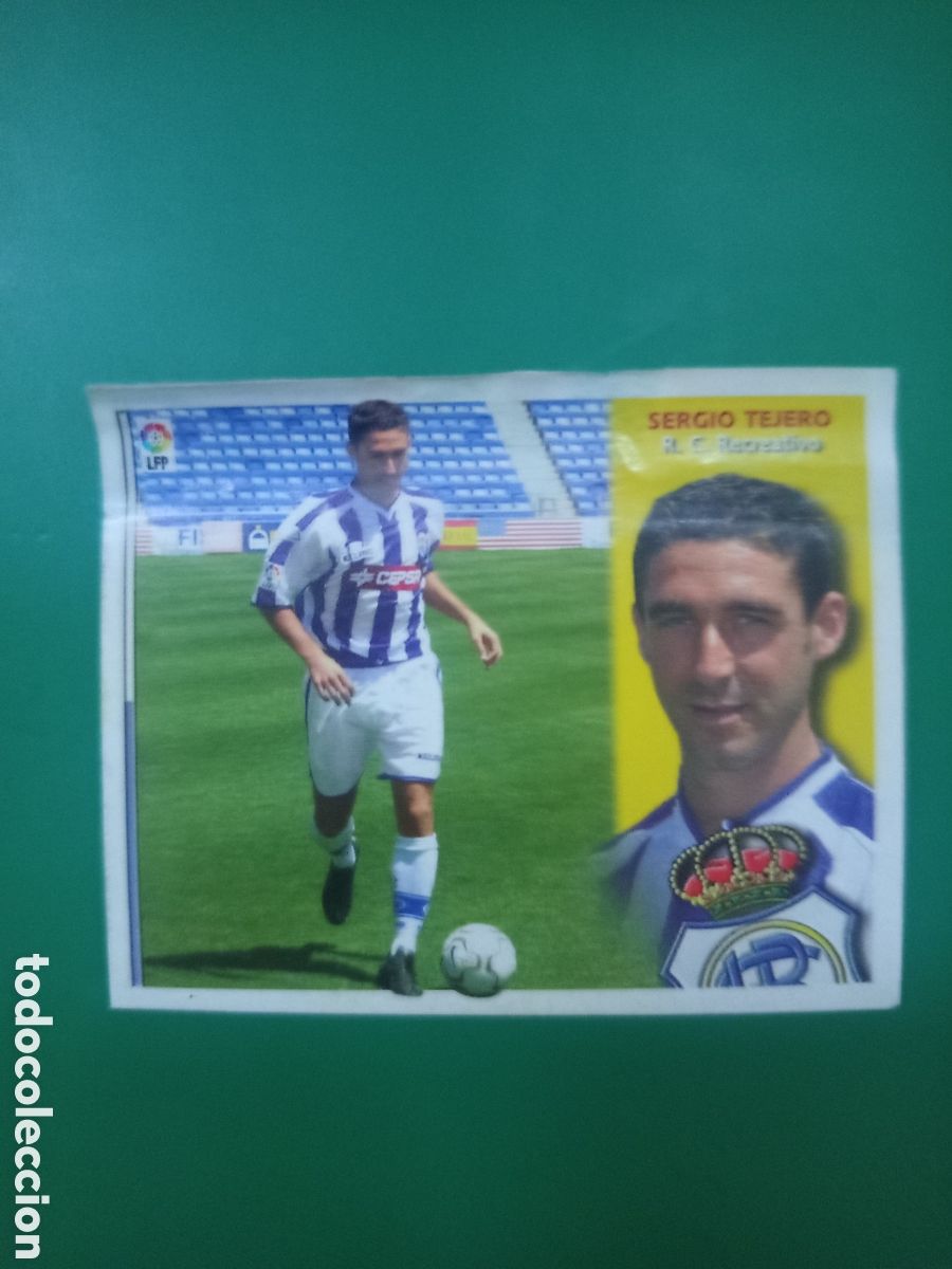 Football Stickers: ❇️ CROMO ⚽ SERGIO TEJERO RECREATIVO HUELVA COLOCA 02 03 2002 2003 PANINI DESPEGADO VENTANILLA ❇️