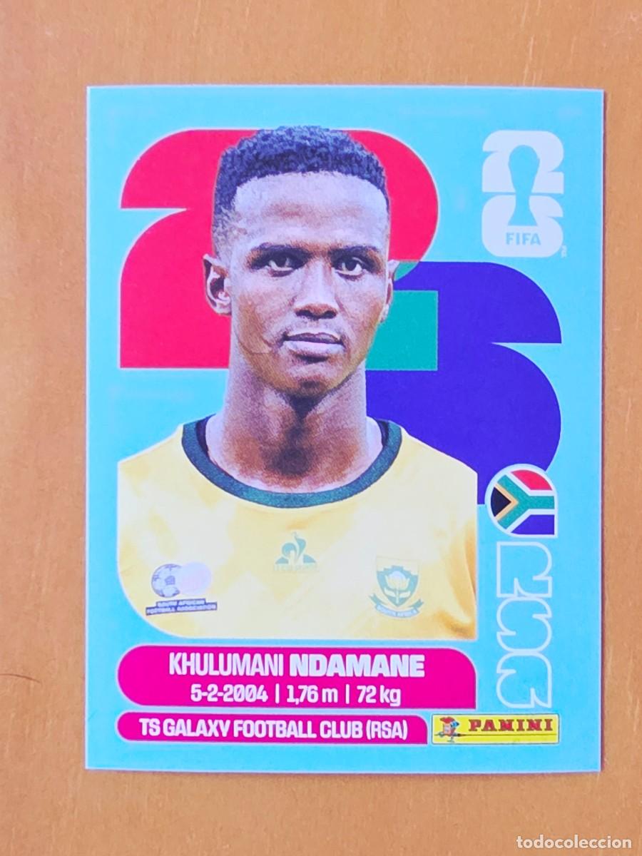 Cromos de f&uacute;tbol: RSA 7 Khulumani Ndamane, Sud&aacute;frica, Panini FIFA World Cup Mundial 2026 Sticker