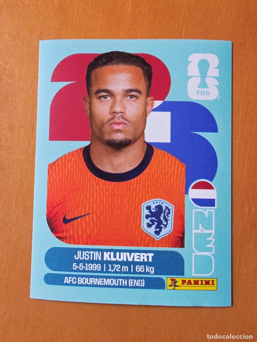 Cromos de f&uacute;tbol: NED 16 Justin Kluivert, Pa&iacute;ses Bajos Holanda, Panini FIFA World Cup Mundial 2026 Sticker