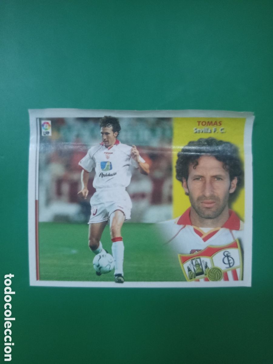 Football Stickers: ❇️ CROMO ⚽ TOM&Aacute;S SEVILLA LIGA 02 03 2002 2003 LFP ESTE PANINI DESPEGADO EN VENTANILLA ❇️