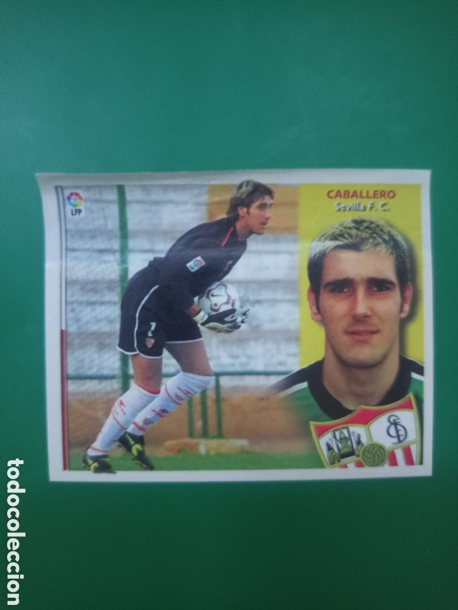 Cartes &agrave; collectionner de Football: ❇️ CROMO ⚽ CABALLERO SEVILLA COLOCA LIGA 02 03 2002 2003 LFP ESTE PANINI DESPEGADO EN VENTANILLA ❇️