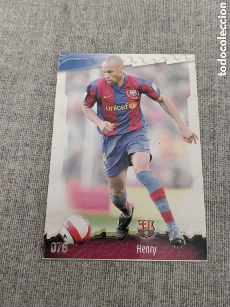 Cromos de f&uacute;tbol: MUNDICROMO 2009 - N&ordm; 76 THIERRY HENRY - FC BARCELONA