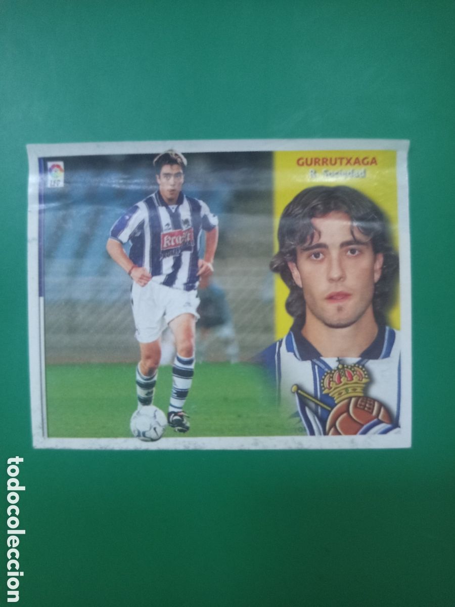 Cartes &agrave; collectionner de Football: ❇️ CROMO ⚽ GURRUTXAGA REAL SOCIEDAD COLOCA 02 03 2002 2003 ESTE PANINI DESPEGADO EN VENTANILLA ❇️