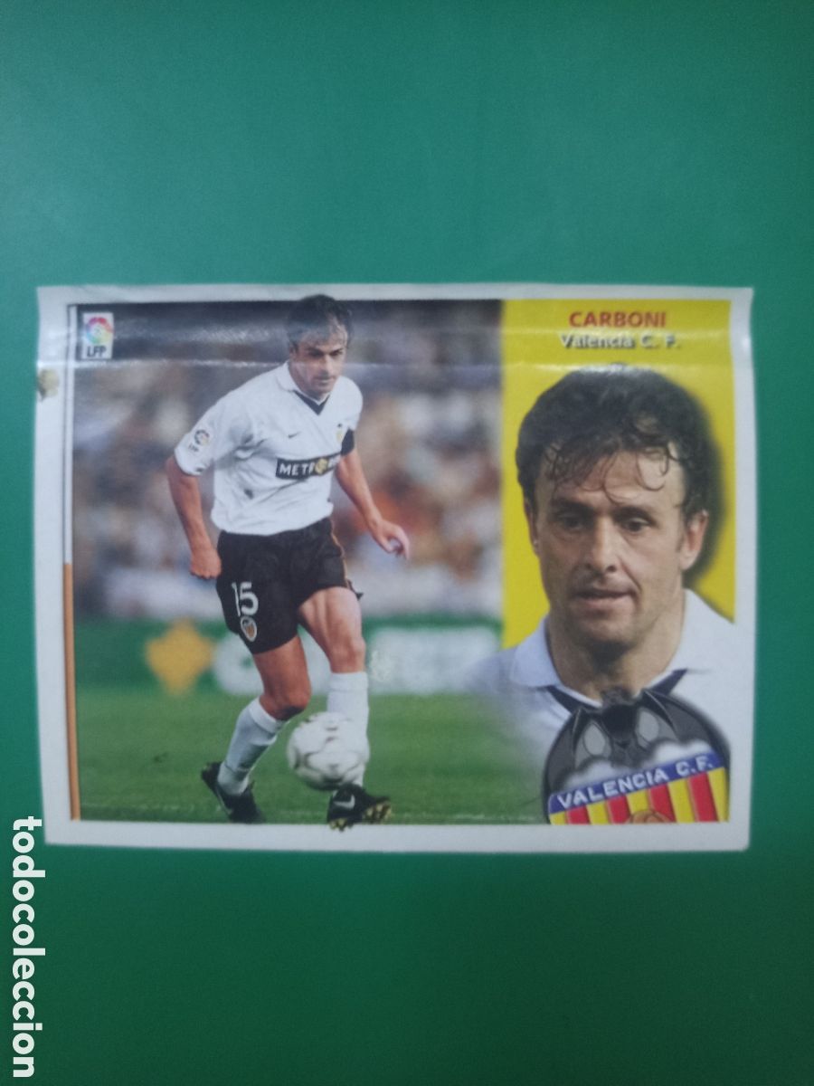 Cartes &agrave; collectionner de Football: ❇️ CROMO ⚽ CARBONI VALENCIA LIGA 02 03 2002 2003 LFP ESTE PANINI DESPEGADO EN VENTANILLA ❇️