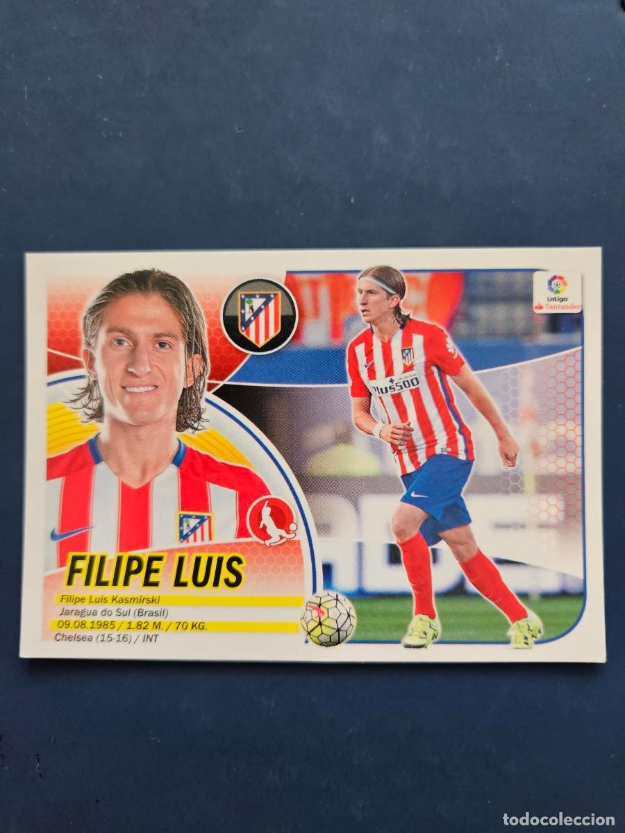 Cartes &agrave; collectionner de Football: N&ordm; 7 FILIPE LUIS ATLETICO MADRID LOGO NUEVO LIGA ESTE 16 17 2016 2017 SIN PEGAR NUNCA PEGADO