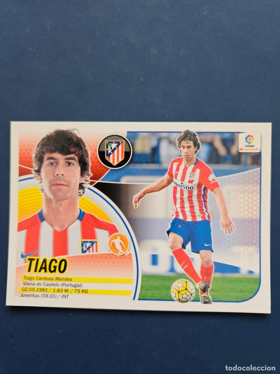 Cromos de Futebol: N&ordm; 9A TIAGO ATLETICO MADRID LOGO NUEVO LIGA ESTE 16 17 2016 2017 SIN PEGAR NUNCA PEGADO