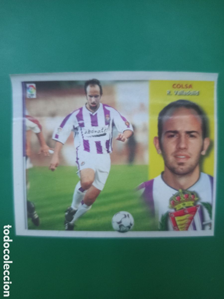 Football Stickers: ❇️ CROMO ⚽ COLSA VALLADOLID LIGA 02 03 2002 2003 LFP ESTE PANINI DESPEGADO EN VENTANILLA ❇️