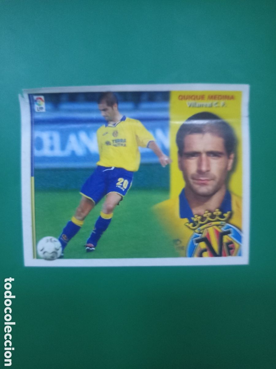 Cromos de f&uacute;tbol: ❇️ CROMO ⚽ QUIQUE MEDINA VILLARREAL LIGA 02 03 2002 2003 LFP ESTE PANINI DESPEGADO EN VENTANILLA ❇️