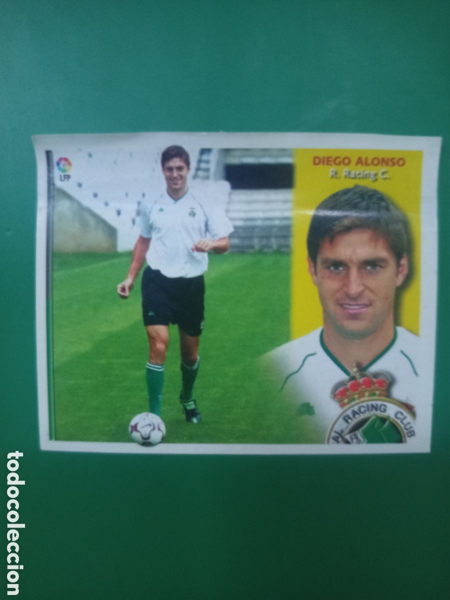 Cromos de f&uacute;tbol: ❇️ CROMO ⚽ DIEGO ALONSO RACING SANTANDER LIGA 02 03 2002 2003 ESTE PANINI DESPEGADO EN VENTANILLA ❇️
