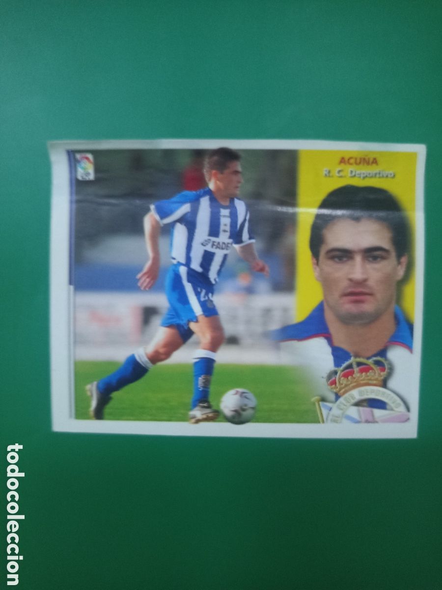 Cromos de f&uacute;tbol: ❇️ CROMO ⚽ ACU&Ntilde;A DEPORTIVO DE LA CORU&Ntilde;A LIGA 02 03 2002 2003 ESTE PANINI DESPEGADO EN VENTANILLA ❇️
