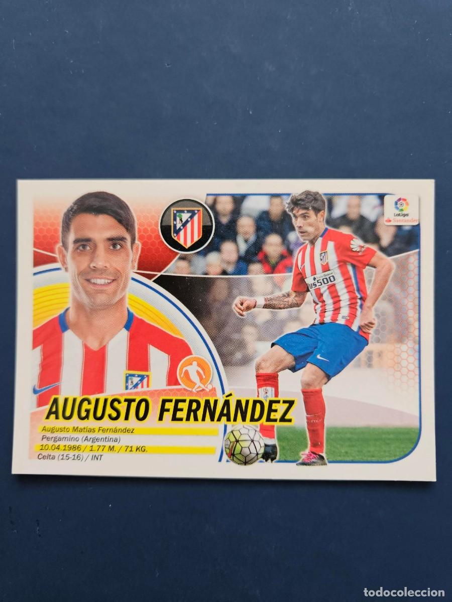 Cromos de f&uacute;tbol: N&ordm; 10 AUGUSTO FERNANDEZ ATLETICO MADRID LOGO NUEVO LIGA ESTE 16 17 2016 2017 SIN PEGAR NUNCA PEGADO