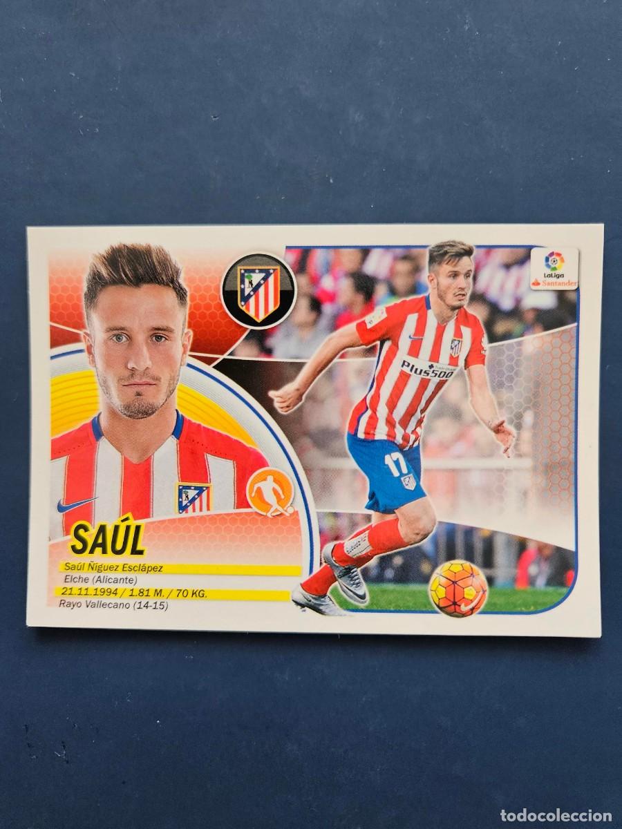 Cromos de f&uacute;tbol: N&ordm; 11 SAUL ATLETICO MADRID LOGO NUEVO LIGA ESTE 16 17 2016 2017 SIN PEGAR NUNCA PEGADO