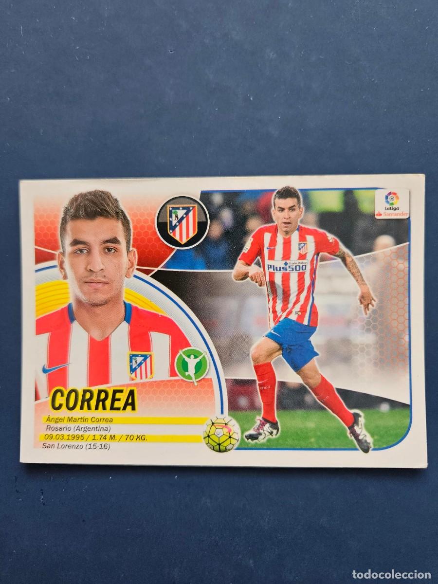 Cromos de f&uacute;tbol: *N&ordm; 14 CORREA ATLETICO MADRID LOGO NUEVO LIGA ESTE 16 17 2016 2017 SIN PEGAR NUNCA PEGADO