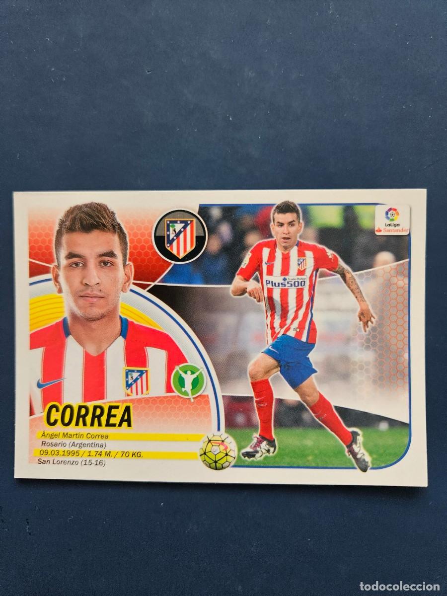 Cromos de f&uacute;tbol: N&ordm; 14 CORREA ATLETICO MADRID LOGO NUEVO LIGA ESTE 16 17 2016 2017 SIN PEGAR NUNCA PEGADO