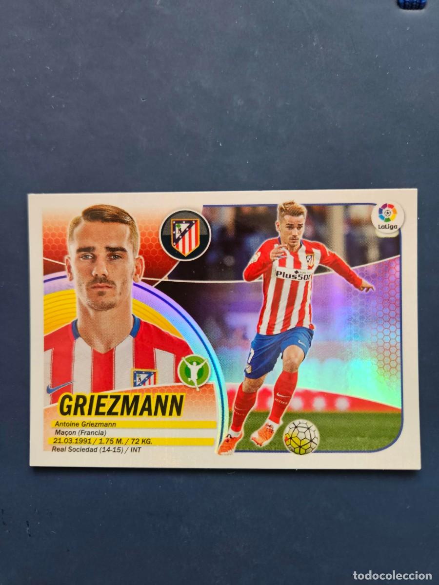 Cromos de f&uacute;tbol: N&ordm; 15 GRIEZMANN ATLETICO MADRID LIGA ESTE 16 17 2016 2017 SIN PEGAR NUNCA PEGADO