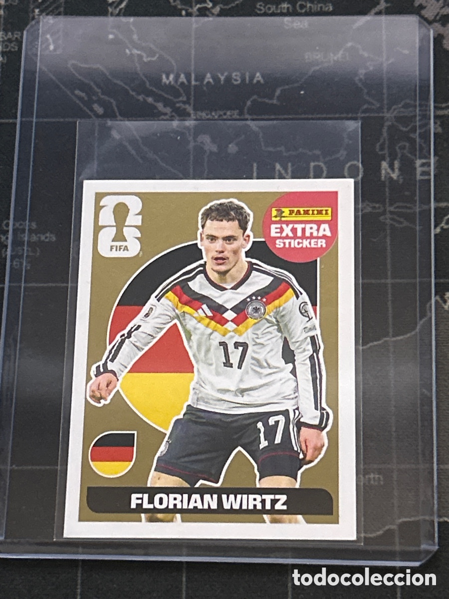 Cromos de f&uacute;tbol: FLORIAN WIRTZ (ALEMANIA) GOLD EXTRA STICKER DORADO PANINI WORLD CUP STICKERS MUNDIAL 2026 26
