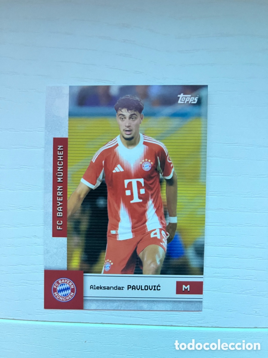 Cromos de f&uacute;tbol: FT 10 PAULOVIC FAN SET BAYERN MUNCHEN TOPPS 2025 2026 25 26