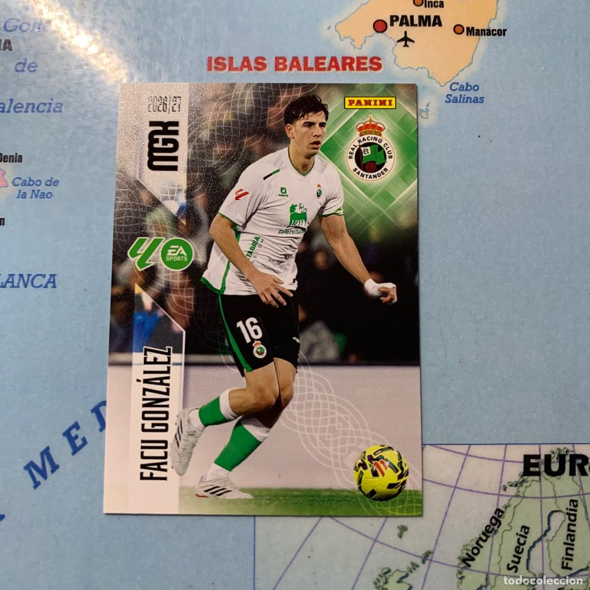 Cromos de f&uacute;tbol: Facu Gonz&aacute;lez n&uacute;mero 276 del Racing de Santander megacracks 26-27 2026-2027