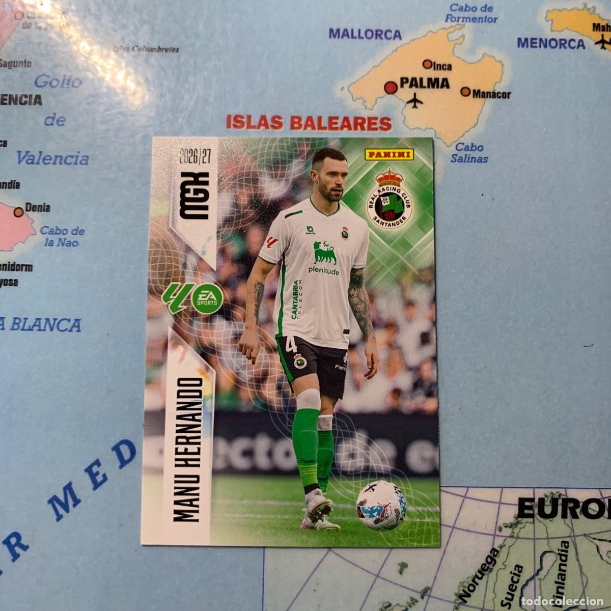 Cromos de f&uacute;tbol: Manu Herrando n&uacute;mero 278 del Racing de Santander megacracks 26-27 2026-2027