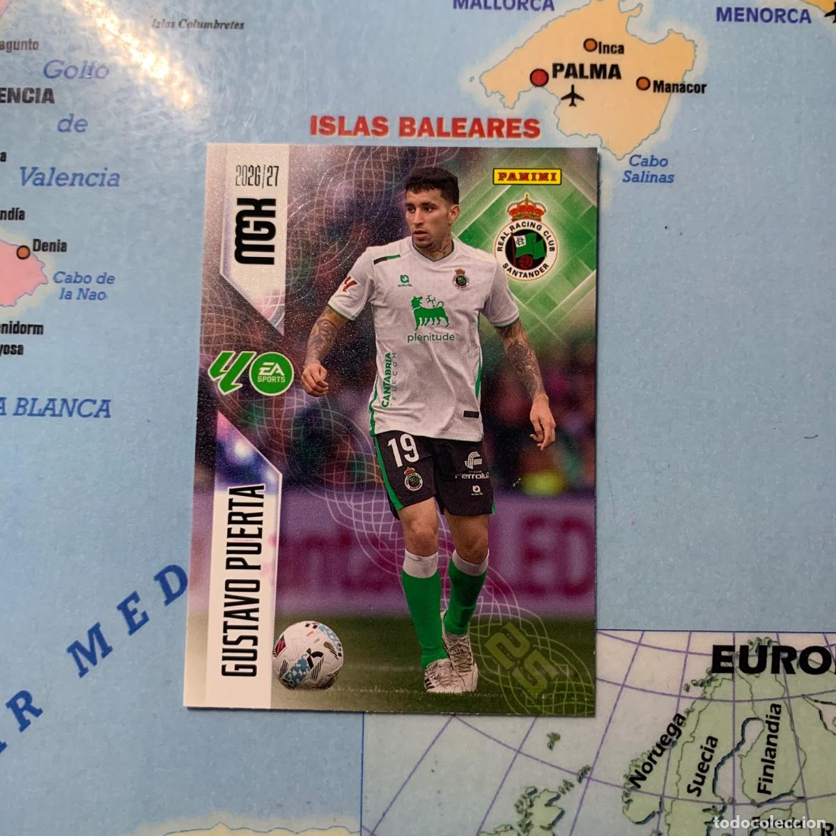 Cromos de f&uacute;tbol: Gustavo Puertas n&uacute;mero 281 del Racing de Santander megacracks 26-27 2026-2027