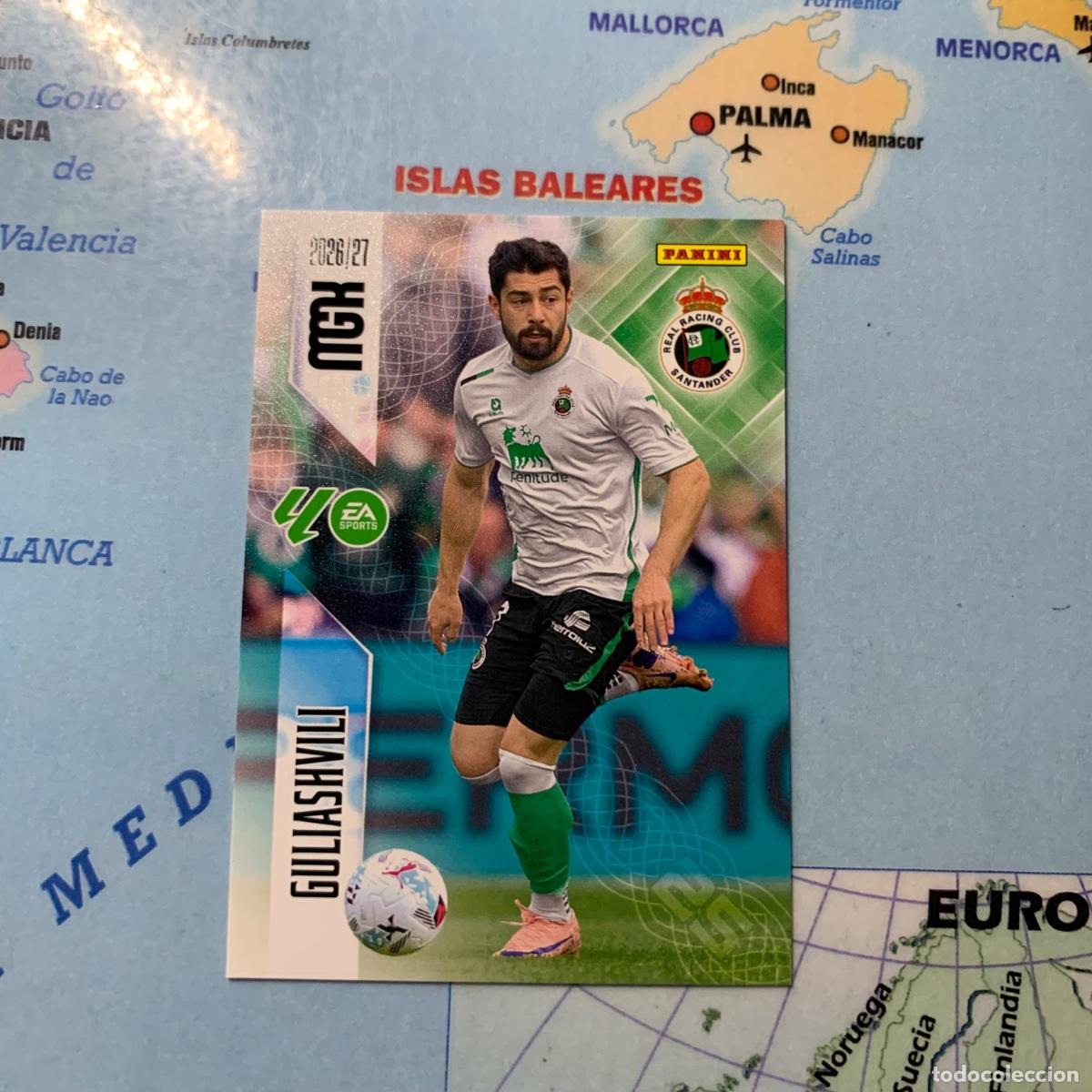 Cromos de f&uacute;tbol: Guliashvili n&uacute;mero 286 del Racing de Santander megacracks 26-27 2026-2027