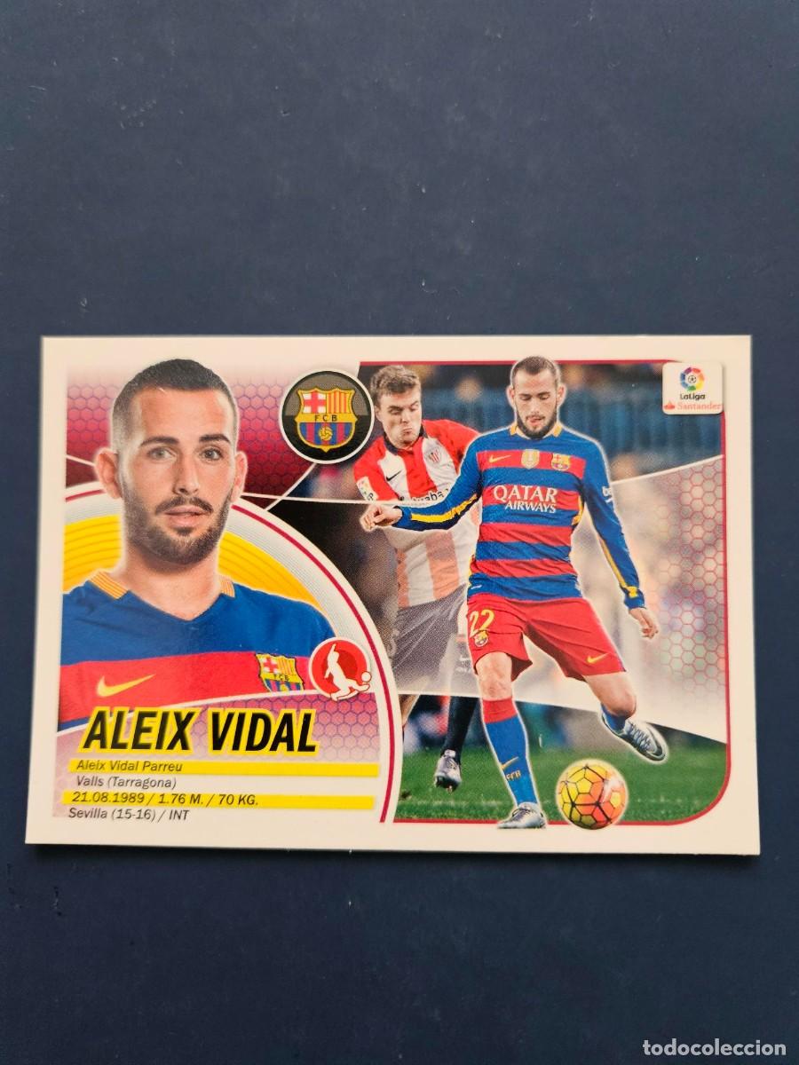 Fu&szlig;ball-Sticker: N&ordm; 3 ALEIX VIDAL BARCELONA LOGO NUEVO LIGA ESTE 16 17 2016 2017 SIN PEGAR NUNCA PEGADO