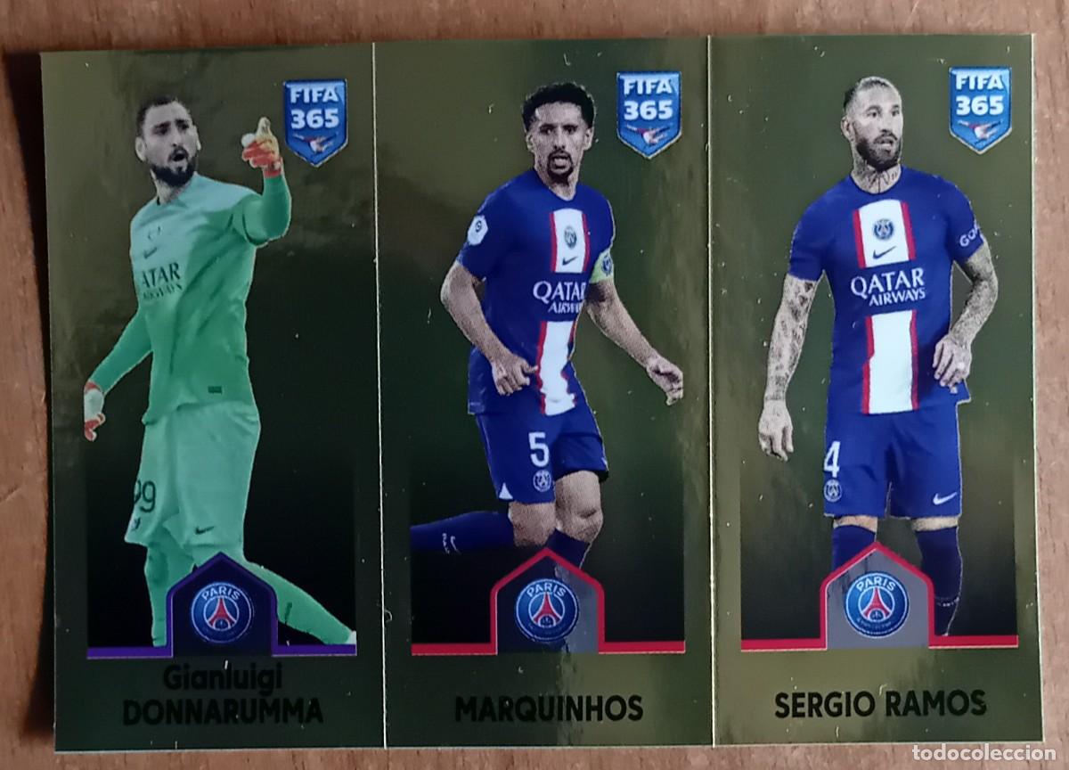 Cromos de f&uacute;tbol: Figurina Panini 2022-23 Cromo Fifa 365 2023 Donnarumma Marquinhos Sergio Ramos PSG n 215