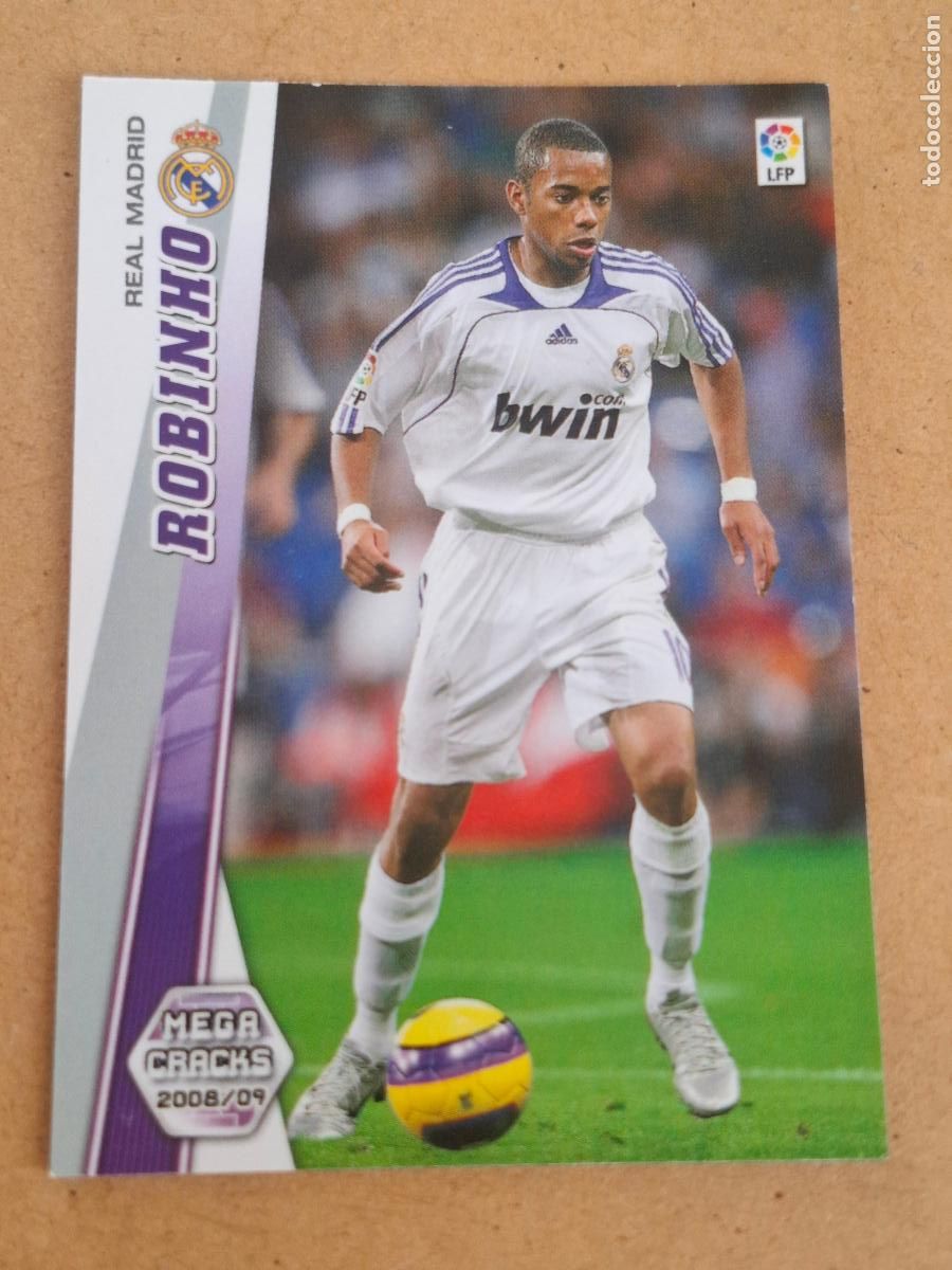 Cromos de f&uacute;tbol: MEGACRACKS 2008 2009 08 09 - PANINI - 158 ROBINHO - REAL MADRID