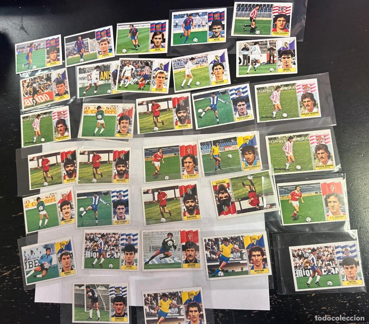 Cromos de f&uacute;tbol: Lote 32 Liga Este 86 87 1986 1987 Sin pegar