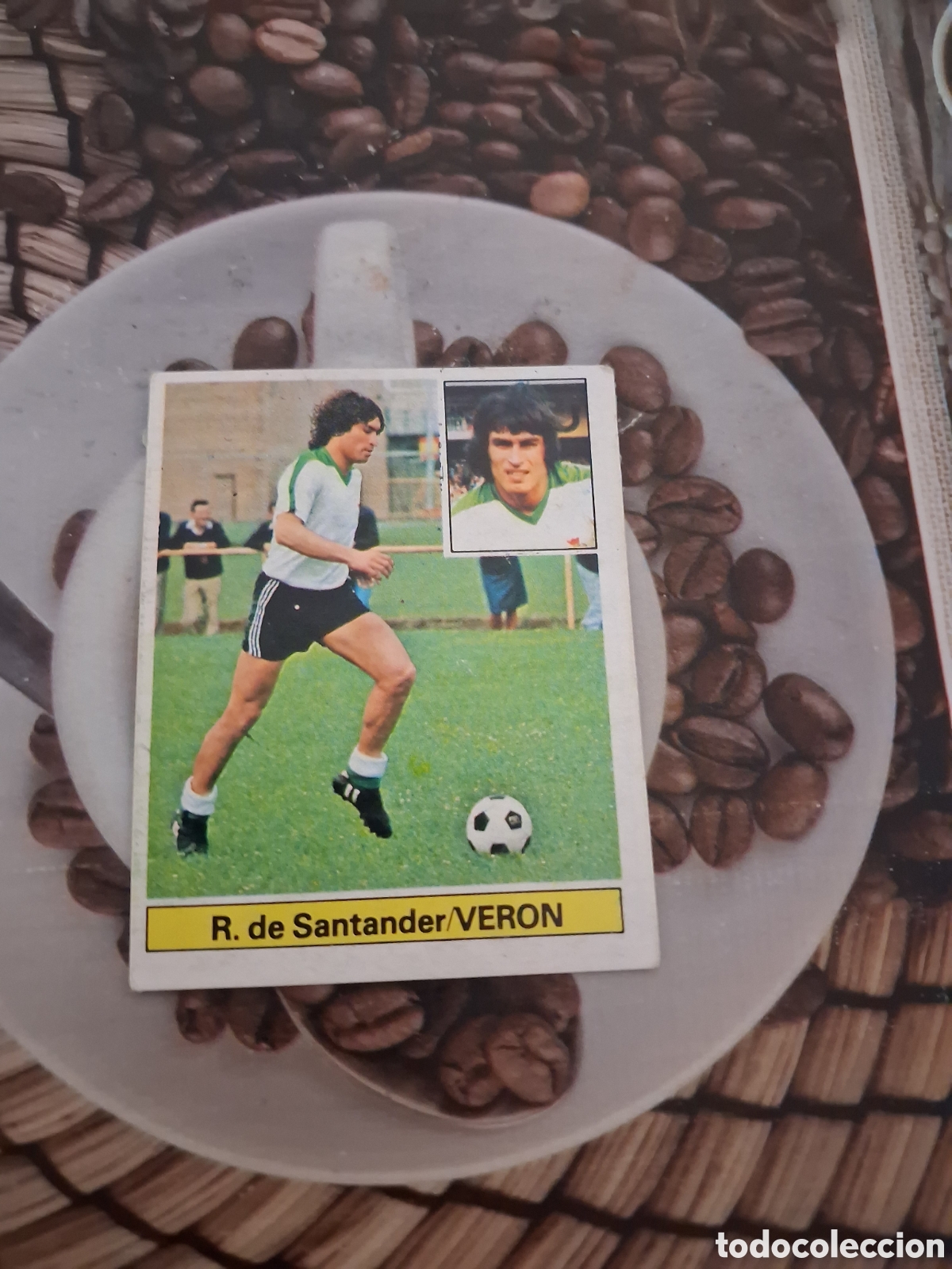 Cromos de f&uacute;tbol: Liga este 81 82 veron del racing de Santander recuperado del &aacute;lbum ver fotos