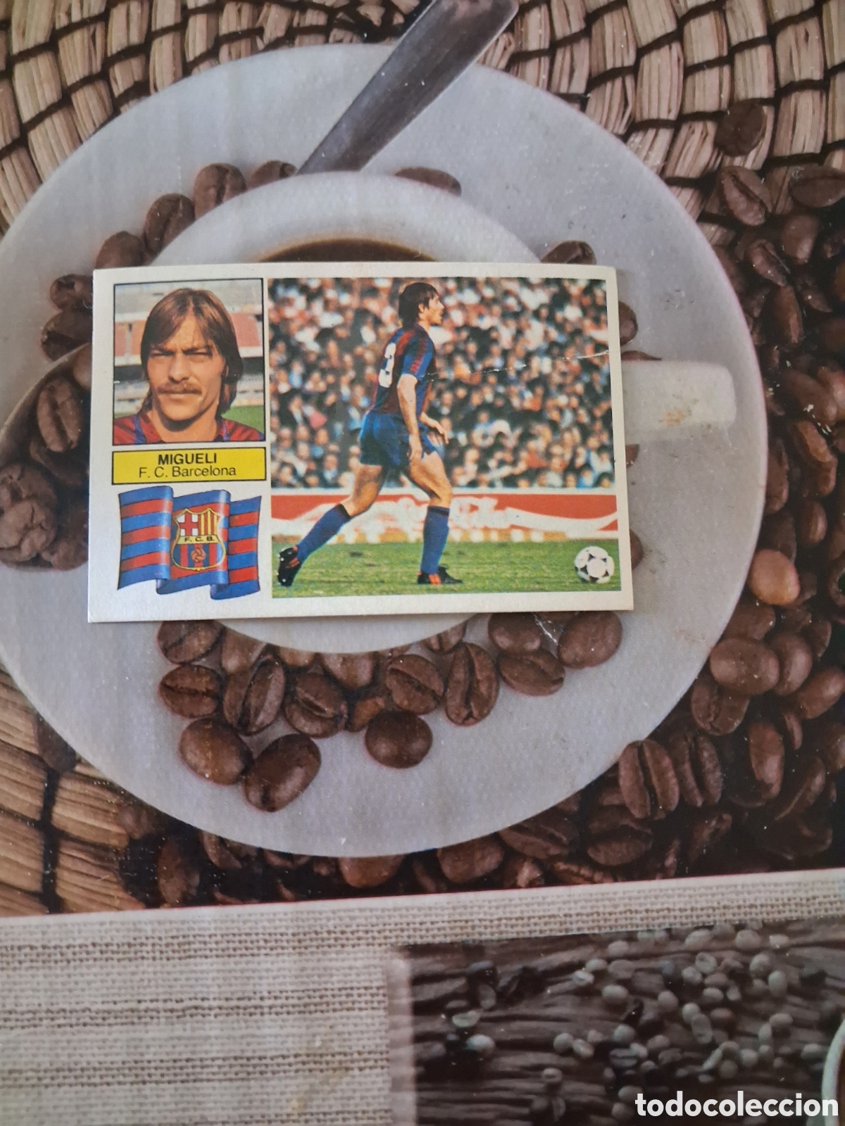 Cromos de f&uacute;tbol: Liga este 82 83 migueli del Barcelona recuperado del &aacute;lbum ver fotos