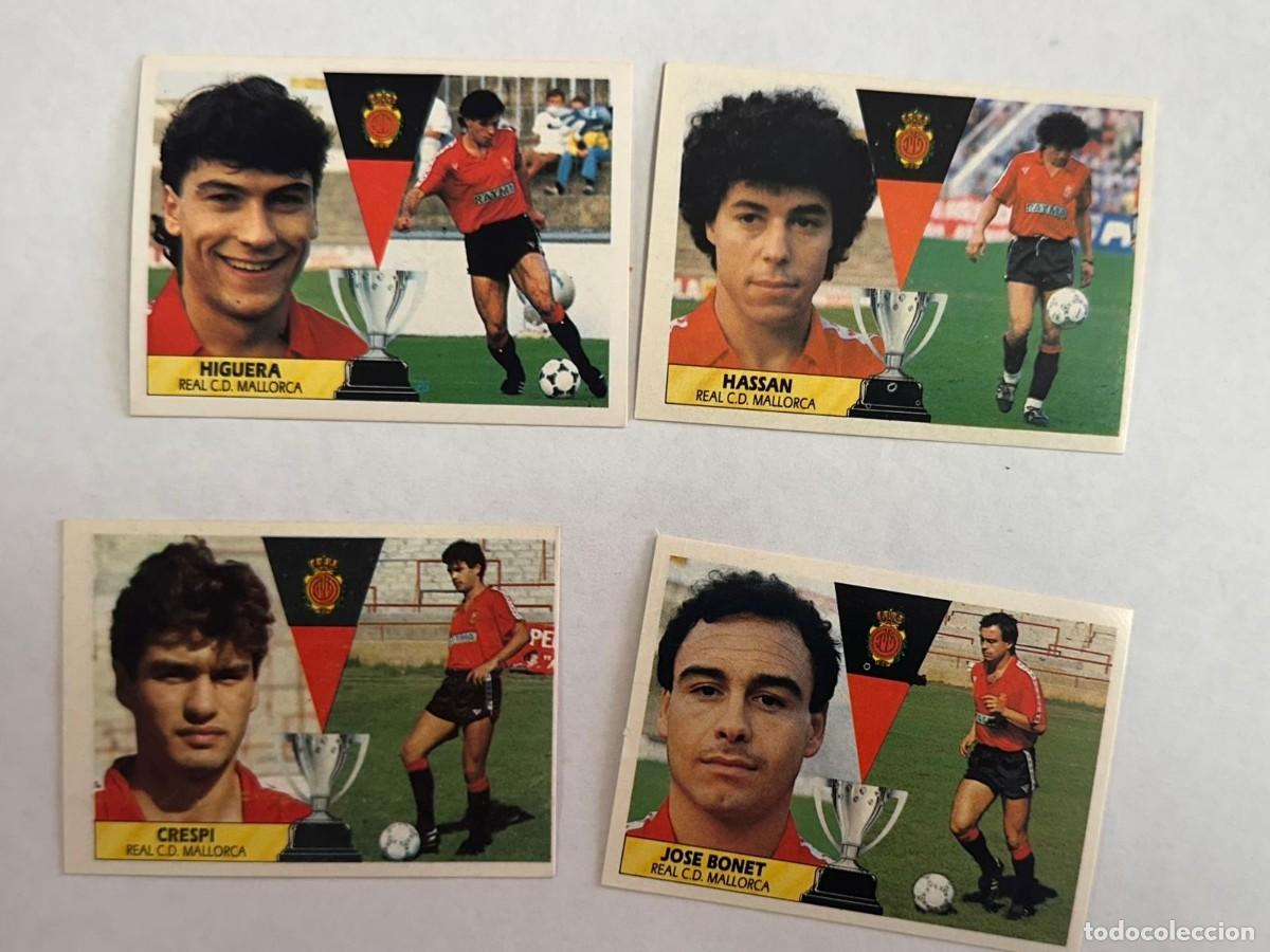 Figurine di Calcio: Lote 4 cromos Mallorca Liga Este 87 88 1987 1988 Sin pegar