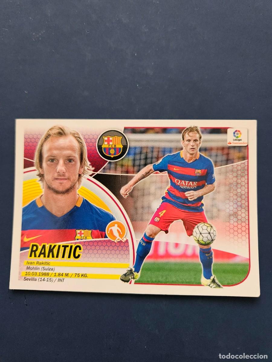 Cromos de f&uacute;tbol: N&ordm; 9 RAKITIC BARCELONA LOGO NUEVO LIGA ESTE 16 17 2016 2017 SIN PEGAR NUNCA PEGADO