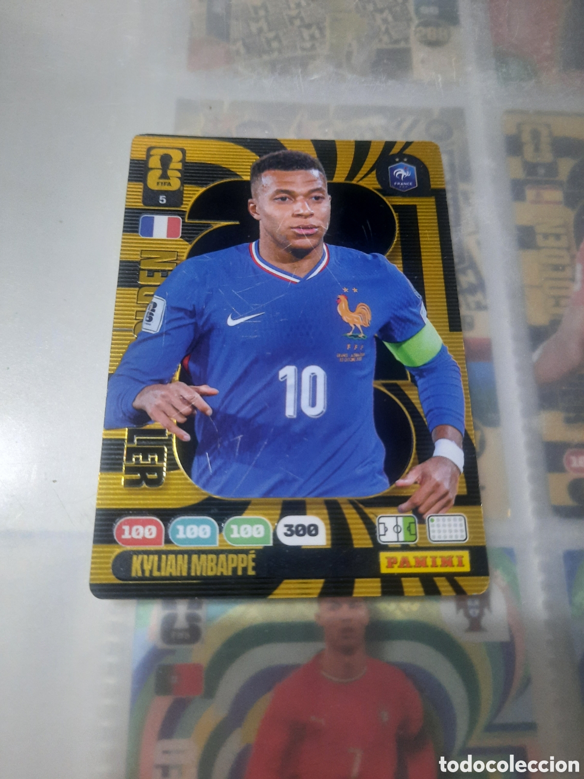 Cromos de f&uacute;tbol: ADRENALYN XL KYLIAN MBAPPE 5 GOLDEN BALLER FRANCIA FRANCE FIFA WORLD CUP 2026 MUNDIAL PANINI
