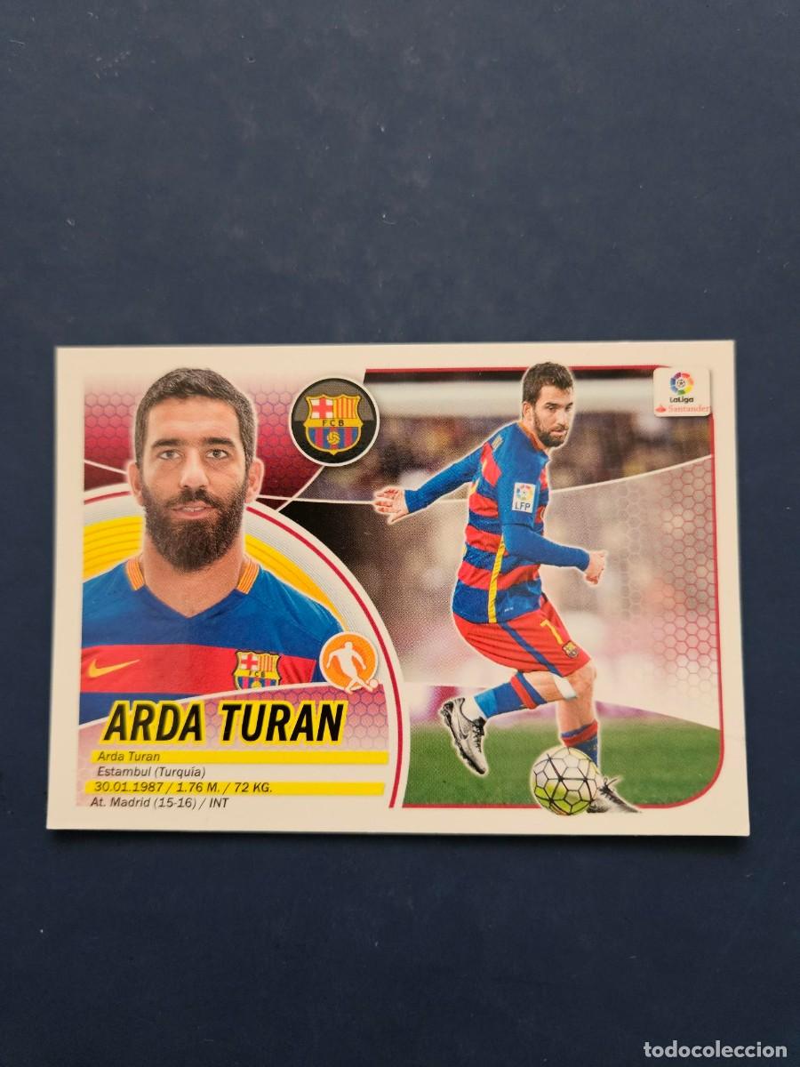 Football Stickers: N&ordm; 11 ARDA TURAN BARCELONA LOGO NUEVO LIGA ESTE 16 17 2016 2017 SIN PEGAR NUNCA PEGADO