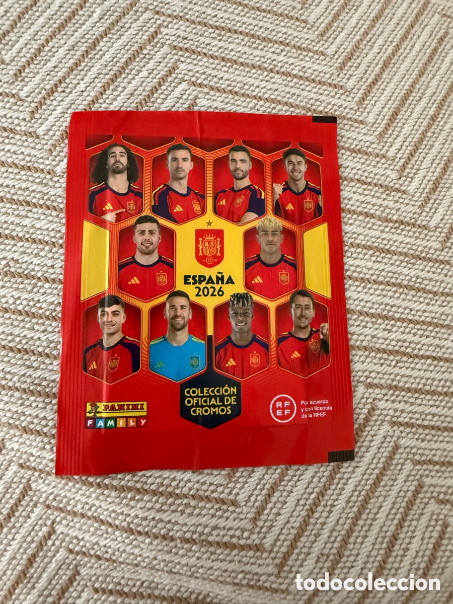 Football Stickers: Sobre sin abrir oficial &rdquo;Espa&ntilde;a 2026&rdquo; Panini
