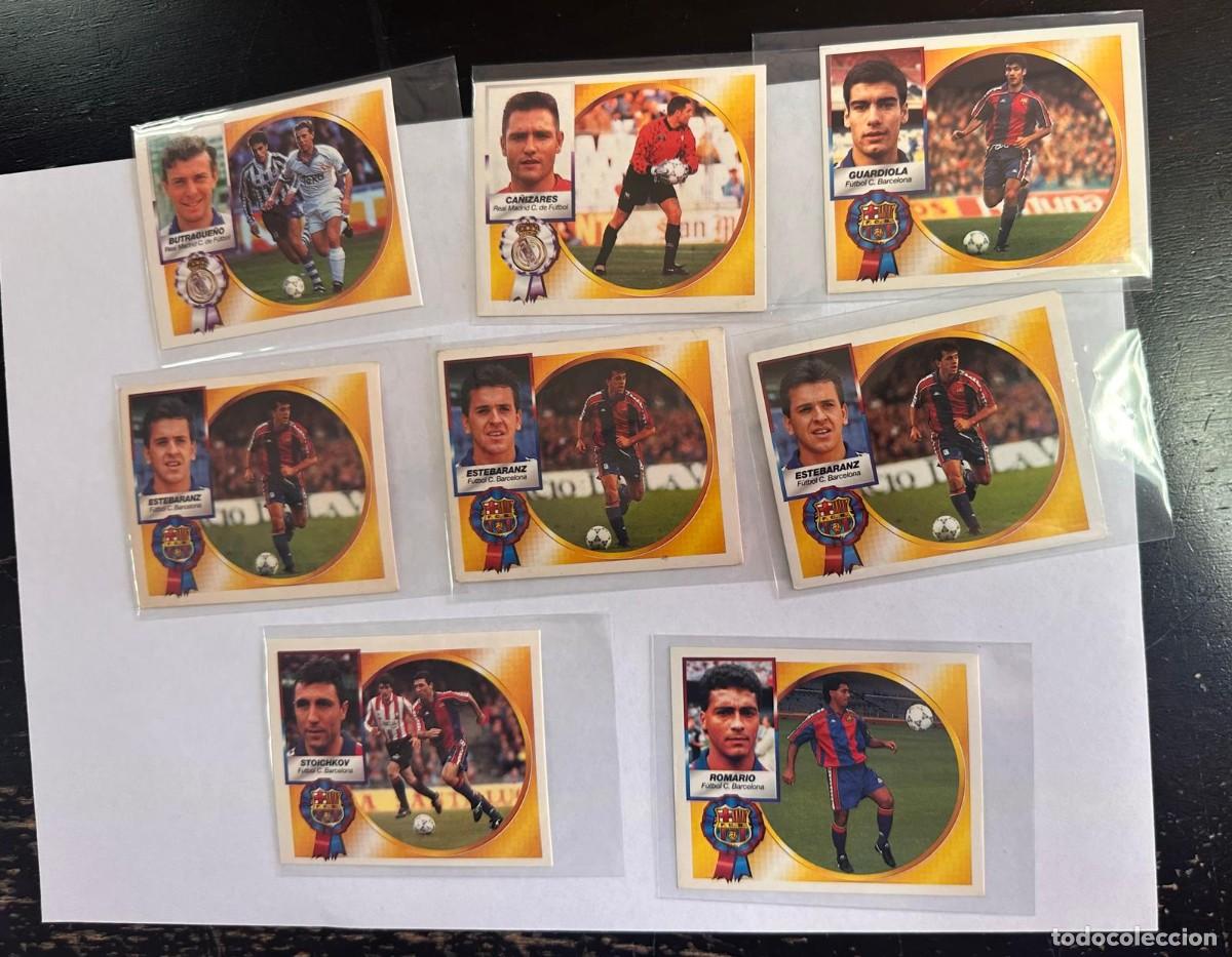 Cromos de Futebol: Lote 8 cromos Liga Este 94 95 1994 1995 Sin pegar Madrid Bar&ccedil;a