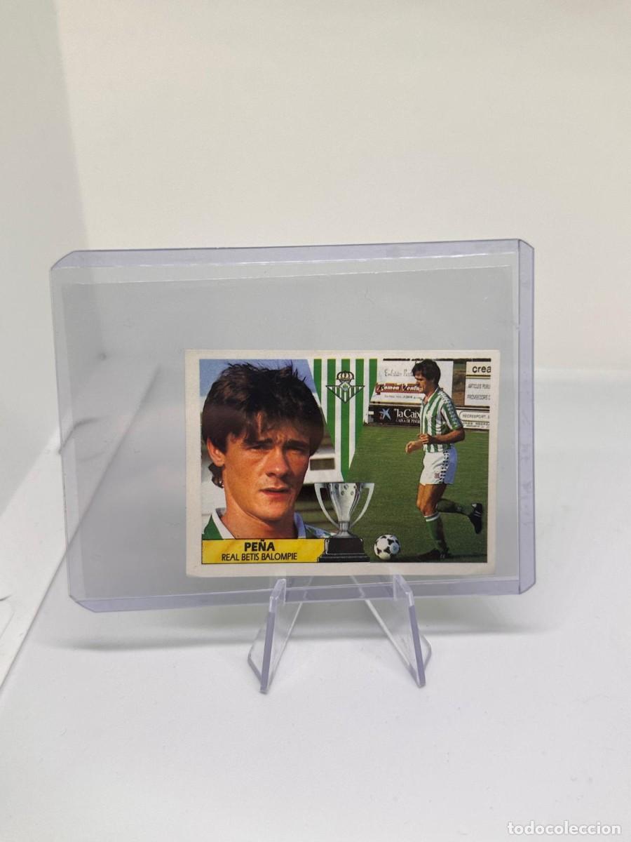 Cromos de Futebol: Pe&ntilde;a Real Betis Liga Este 87 88 987 1988 Sin pegar