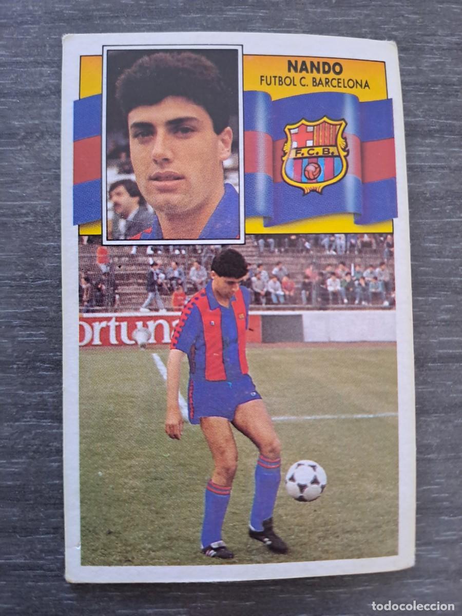 Cartes &agrave; collectionner de Football: ⚽ NANDO FC BARCELONA FICHAJE N&ordm; 34 LIGA 90 91 EDICIONES ESTE