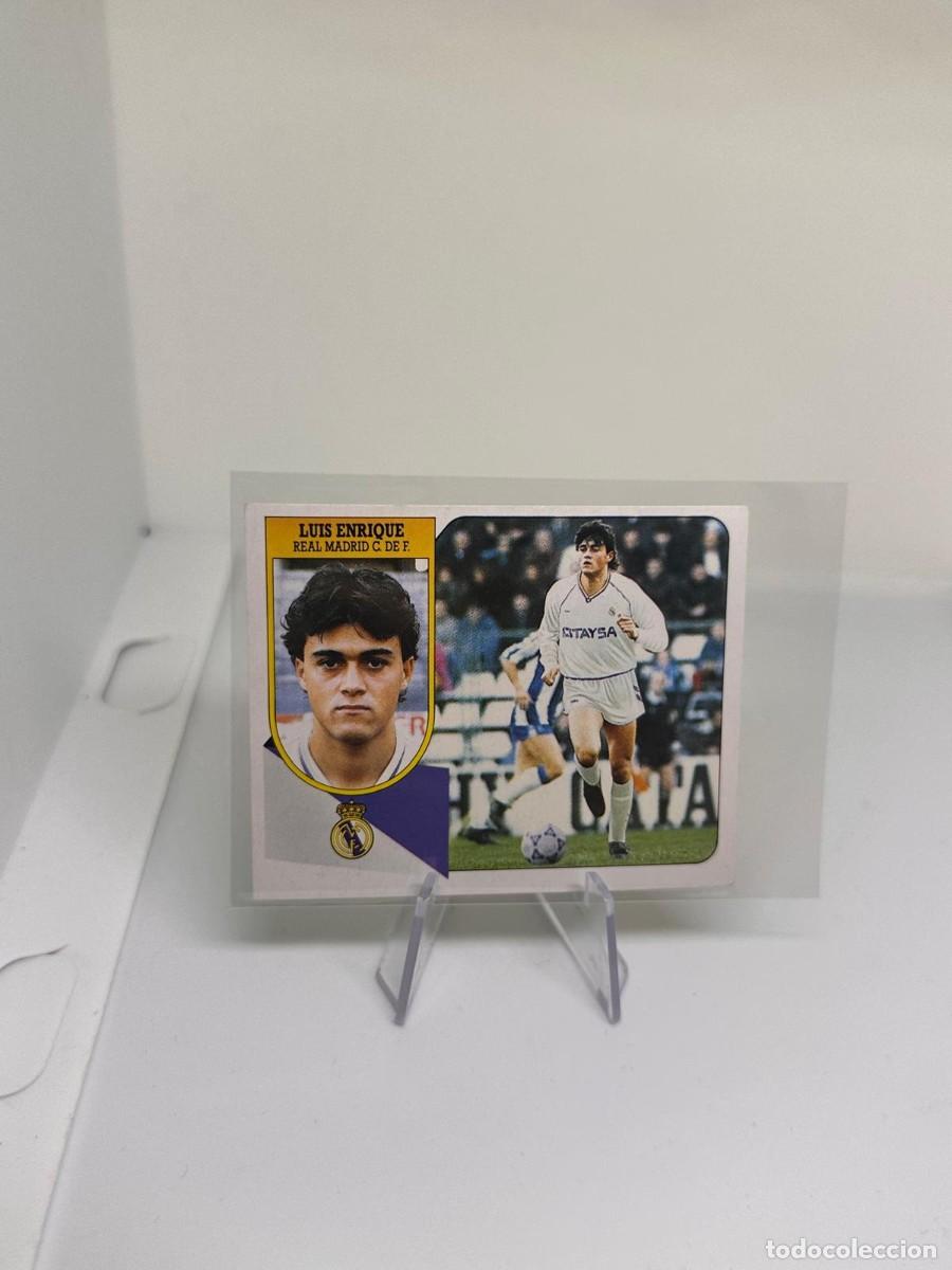 Cromos de f&uacute;tbol: Rookie Luis Enrique Real Madrid Liga Este 91 92 1991 1992 Sin pegar