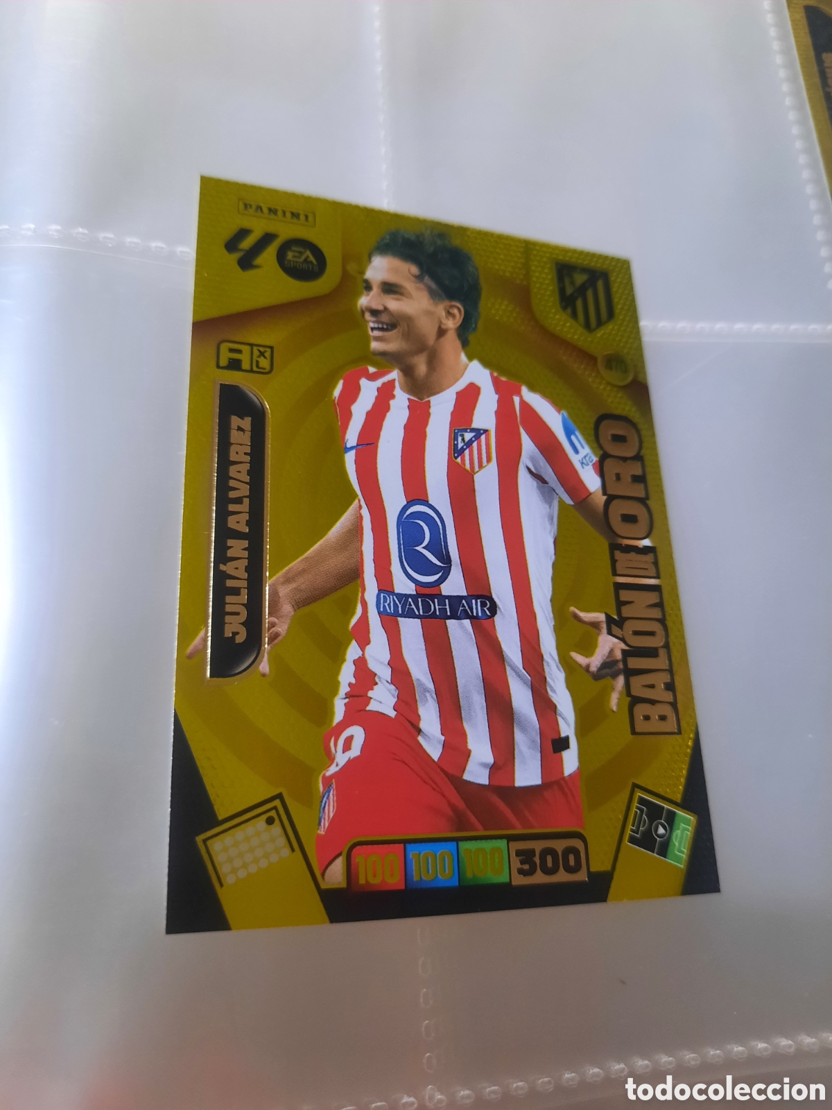 Cromos de f&uacute;tbol: JULIAN ALVAREZ 470 ATLETICO MADRID BALON DE ORO ADRENALYN XL LIGA 2025/2026 25 26 PANINI