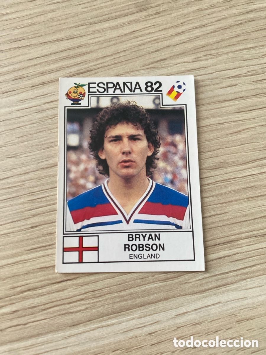 Cromos de f&uacute;tbol: Cromo panini mundial Espa&ntilde;a 82 n&uacute;mero 246 Robson - Sticker album world cup Spain 1982