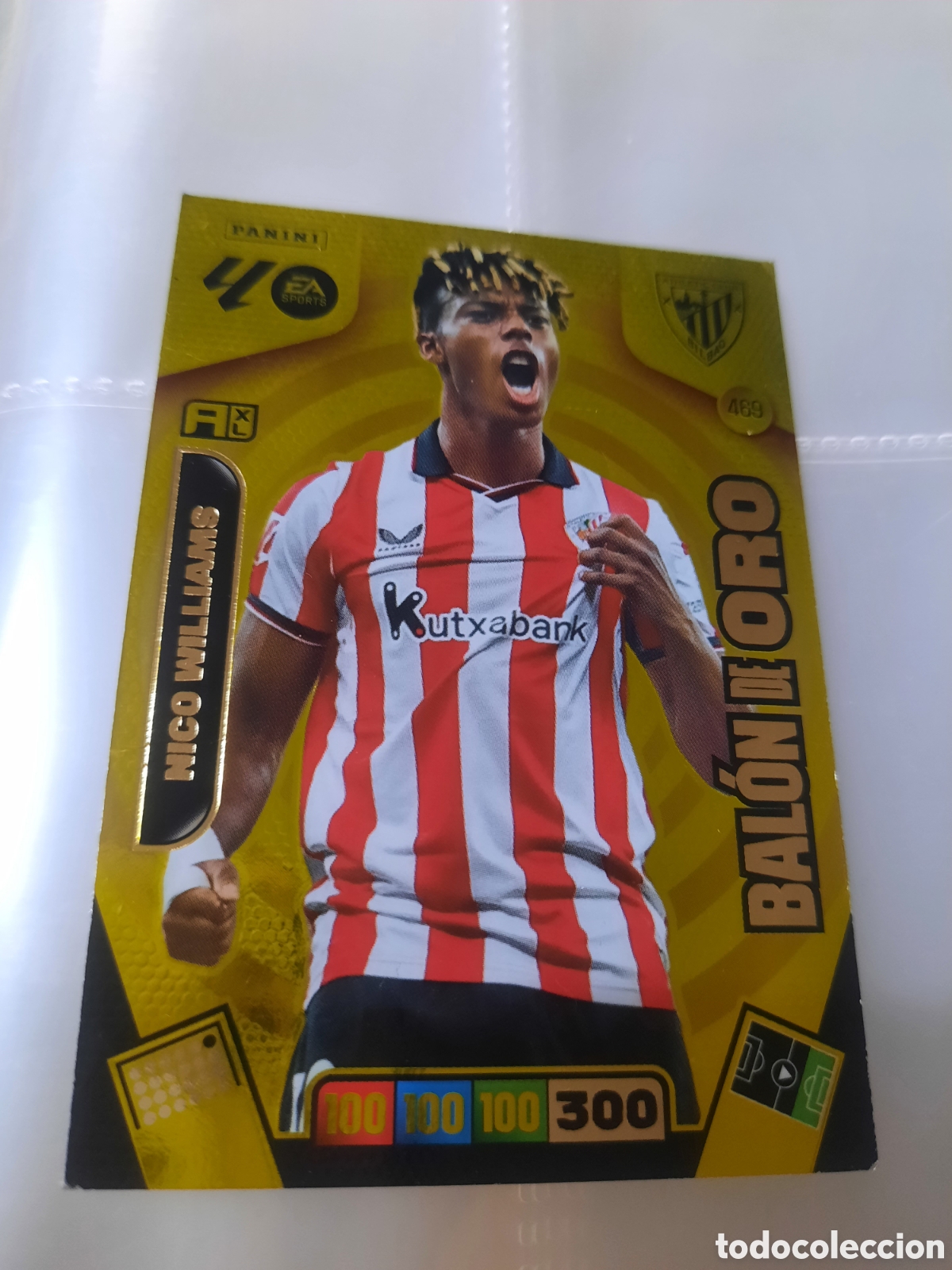 Cromos de f&uacute;tbol: NICO WILLIAMS BILBAO 469 BALON DE ORO ADRENALYN XL LIGA 2025/2026 25 26 PANINI